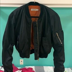 Black bomber jacket
